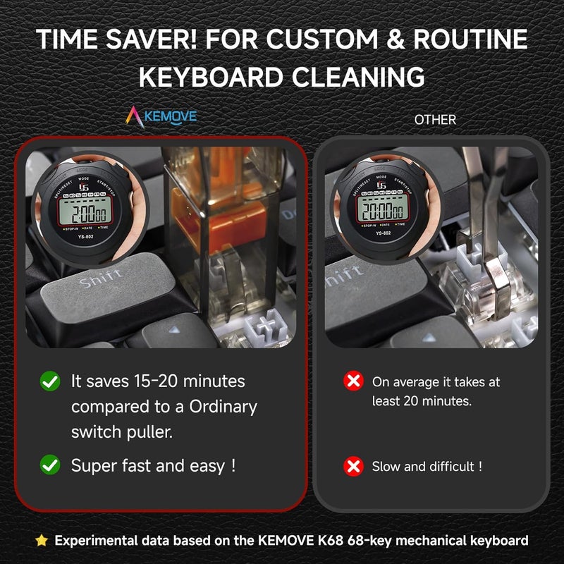 KEMOVE P10 2-in-1 Switch & Keycap Puller for Mechanical Keyboards, Quick & Painless Removal, DIY Customization, Maintenance, Cleaning for Beginners & Enthusiasts - Image 3